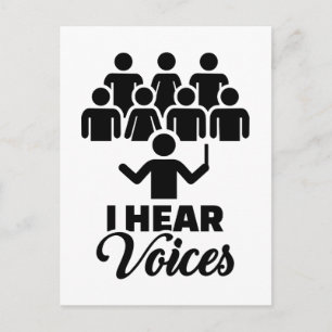 Choir I hear voices Postcard