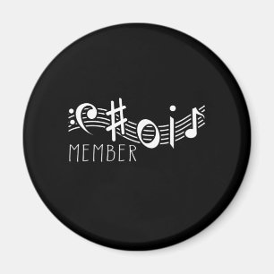 Choir Member Chorus Clef Singer Choral Music Gift Magnet