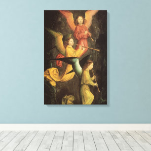 Choir of Angels by Simon Marmion, Renaissance Art Canvas Print