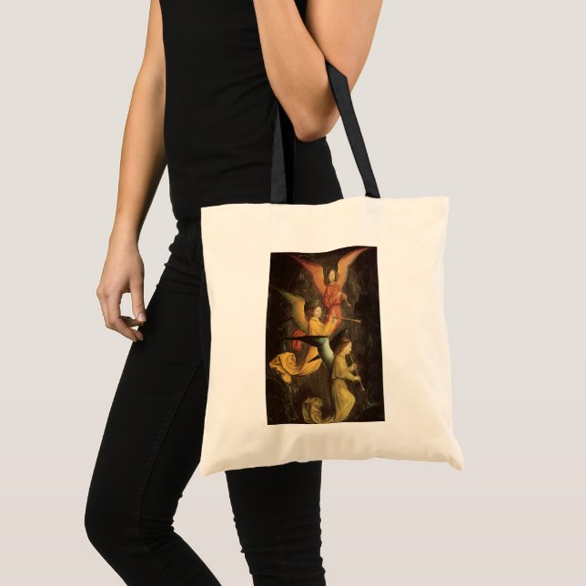 Choir of Angels by Simon Marmion, Renaissance Art Tote Bag (Front (Product))