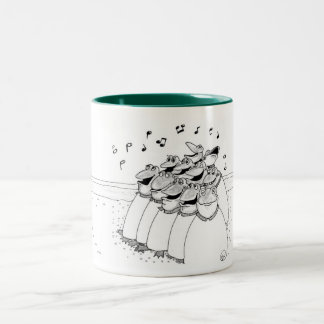 Choir of Frogs Two-Tone Coffee Mug