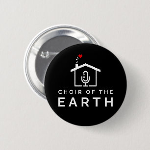 Choir of the Earth logo - black -  2 Inch Round Button