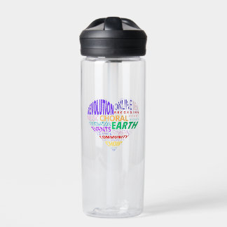 Choir of the Earth Word Cloud Water Bottle