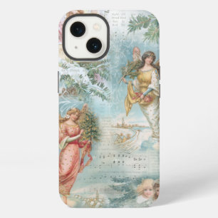 Choir of Vintage Christmas Winter Angels Collage iPhone 13 Case