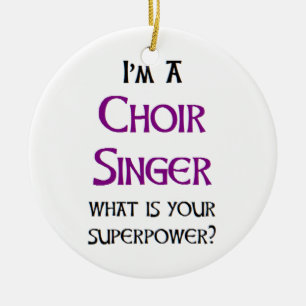 choir singer ceramic ornament