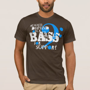 Choir T-Shirt Bass For Support 10 Blue