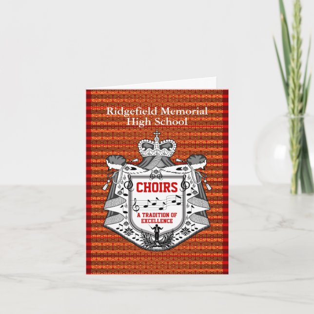 Choirs Merci Carte Rouge (Devant)