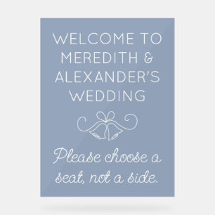 Choisir un siège pas un côté Translucide Mariage b