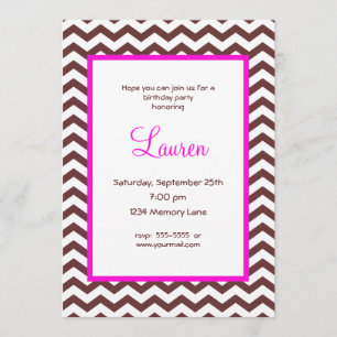 Choisir votre âge Invitation d'anniversaire person