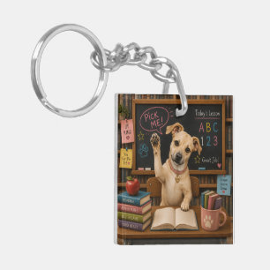 Choisis-moi ! Chien d'école mignon levant la patte