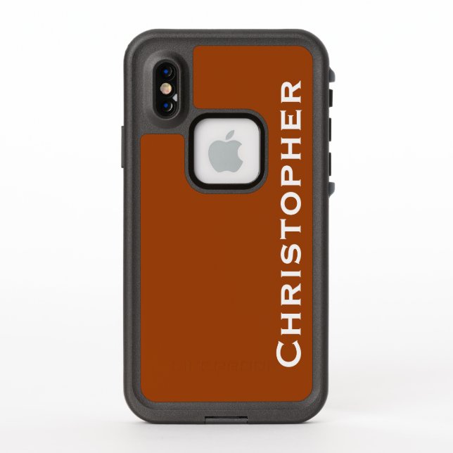 Choisissez Couleur, Nom, coque iphone Orange (Dos)