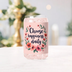 Choisissez Happiness Daily Floral Wreath Art