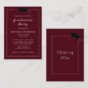 Choisissez les couleurs Graduation Invitation - Vo