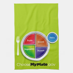Choisissez Mon Assiette (Vert) Serviette De Cuisin