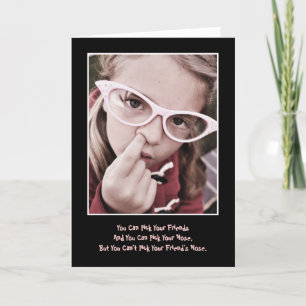 Choisissez votre carte d'anniversaire d'amis/nez