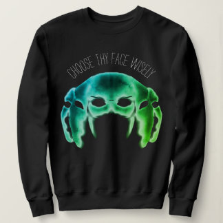 Choisissez votre visage Un sweatshirt fantôme vert