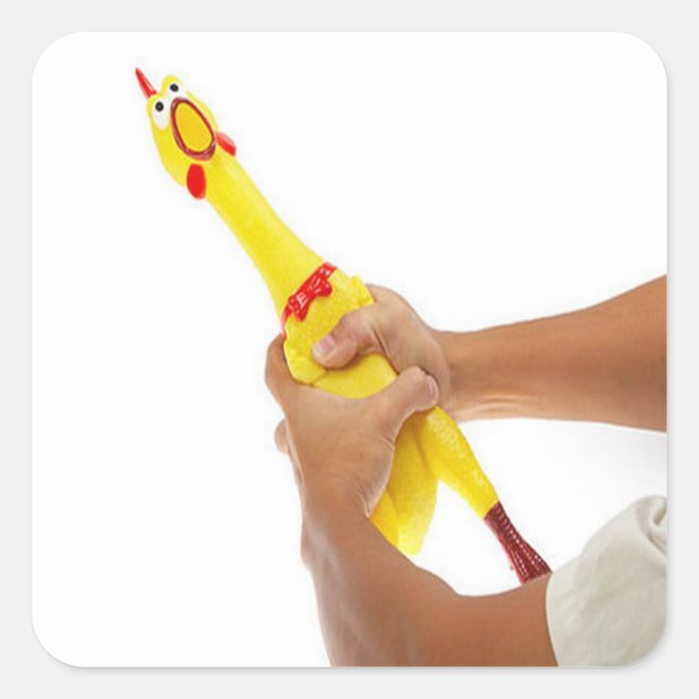 Choking The Chicken Square Sticker (Front)