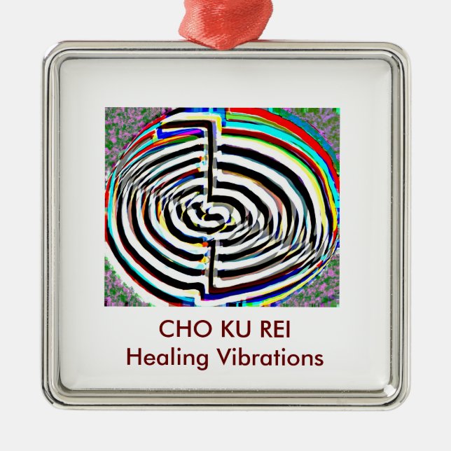 Chokuray Reiki - CHO KU REI Metal Ornament (Front)