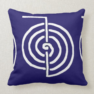 CHOKUREI Reiki Basic Healing Symbol TEMPLATE gift Throw Pillow