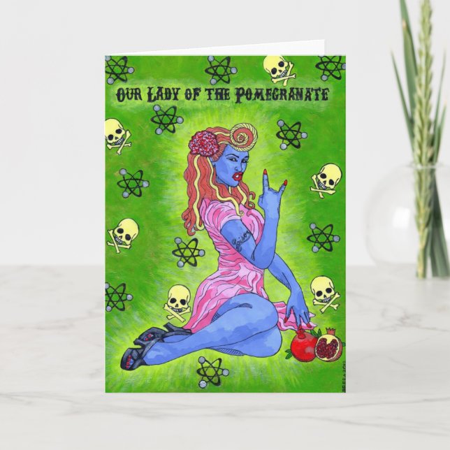 "Chola Alert" Greeting card (Front)