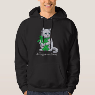Cholangiocarcinoma Awareness Month Green Ribbon Ca Hoodie