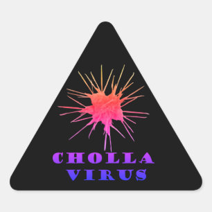 Cholla virus triangle sticker