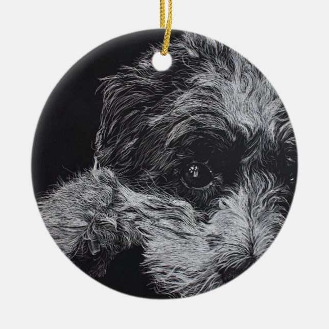 Cholly Ceramic Ornament (Front)