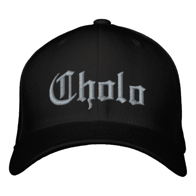 Cholo Lowriding Cruising Lowrider Old School Style Embroidered Hat (Front)