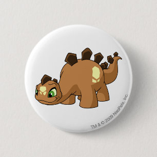 Chomby Brown 2 Inch Round Button