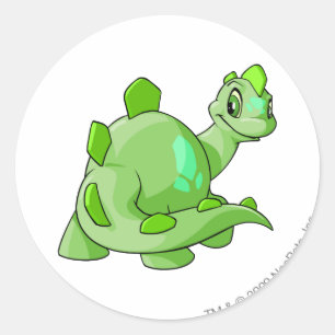 Chomby Green Classic Round Sticker