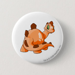Chomby Orange 2 Inch Round Button