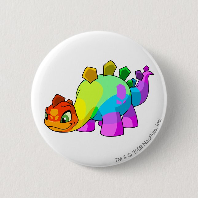 Chomby Rainbow 2 Inch Round Button (Front)