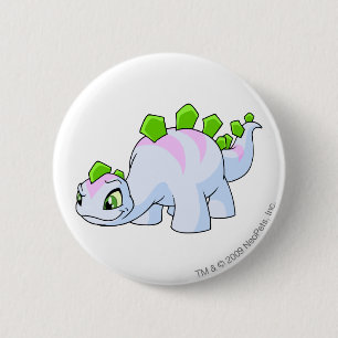 Chomby Striped 2 Inch Round Button