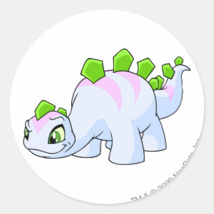 Chomby Striped Classic Round Sticker