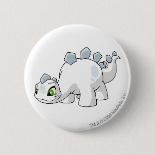 Chomby White 2 Inch Round Button