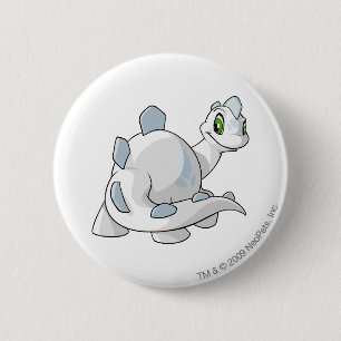 Chomby White 2 Inch Round Button