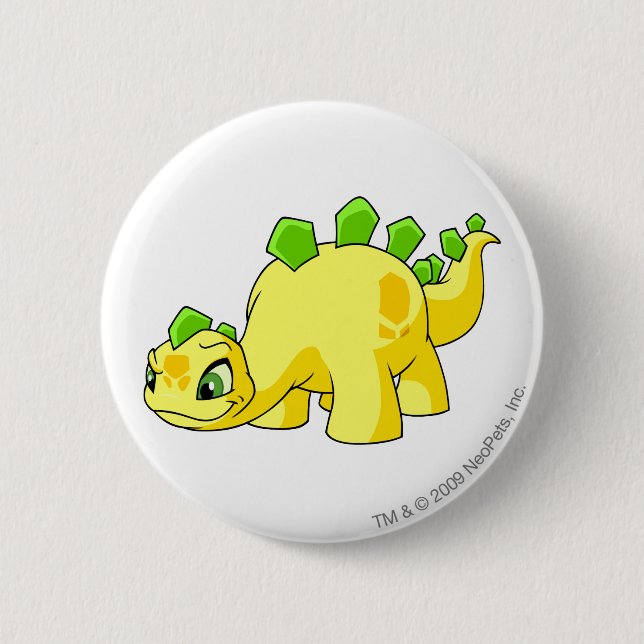 Chomby Yellow 2 Inch Round Button (Front)