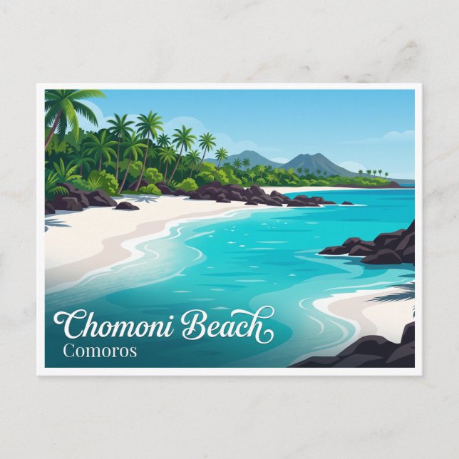 Chomoni Beach Comoros Postcard (Front)