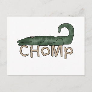 Chomp Alligator Tshirts and Gifts Postcard