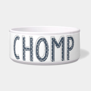 CHOMP Navy Blue Ceramic Pet Bowl