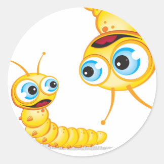 Chomp the Grub :: Classic Round Sticker