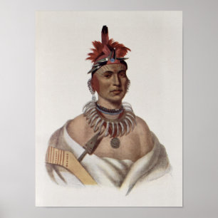 Chon-Ca-Pe or 'Big Kansas', an Oto Chief Poster