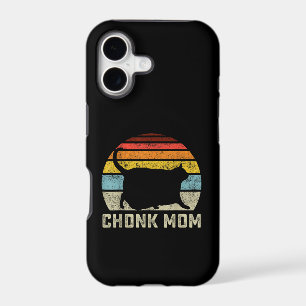 Chonk Cat Mom Scale Meme Funny Retro Style Mommy C