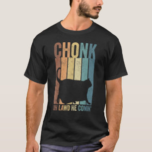 Chonk Cat Scale Meme  Retro Style Vintage Cats Mem T-Shirt