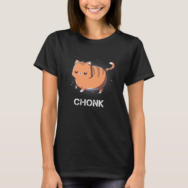 chonk, chonky, chonk chart, chonky cat T-Shirt (Front)