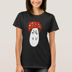 Chonk Kitty Cute Little Mushi Kitty Little Mushroo T-Shirt