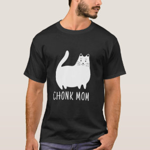 Chonk Mom Funny Cat Scale Meme T-Shirt