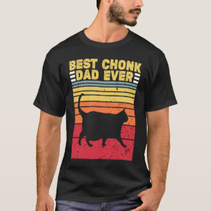 Chonk Scale Cat Chonk Dad Mimi Retro Vintage fathe T-Shirt