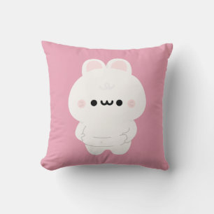 Chonky Bunny Throw Pillow