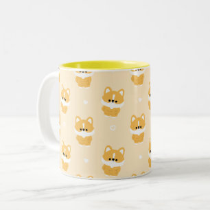 Chonky Corgi Two-Tone Coffee Mug
